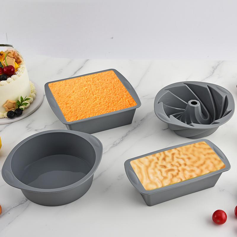 Commercial Kitchen Pots And Pans - Molde de bolo quadrado de silicone