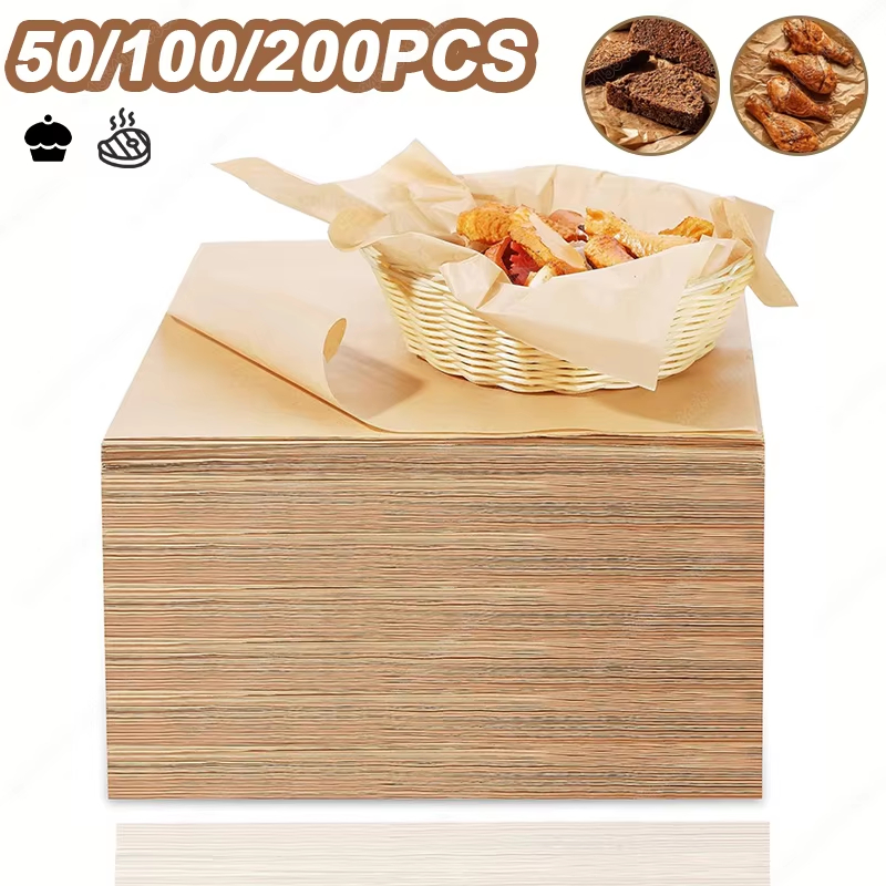 Commercial Kitchen Equipment List - 50/100/200 pçs papel de cozimento pergaminho