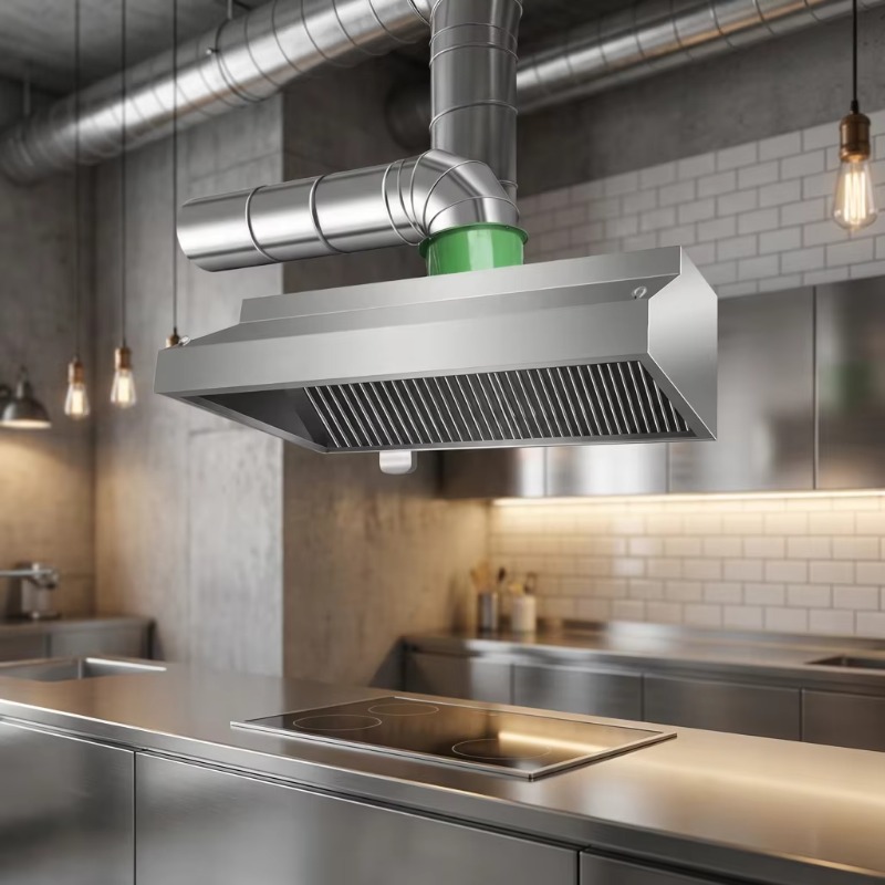 Commercial Kitchen Exhaust - Exaustor Comercial Personalizável de Parede em