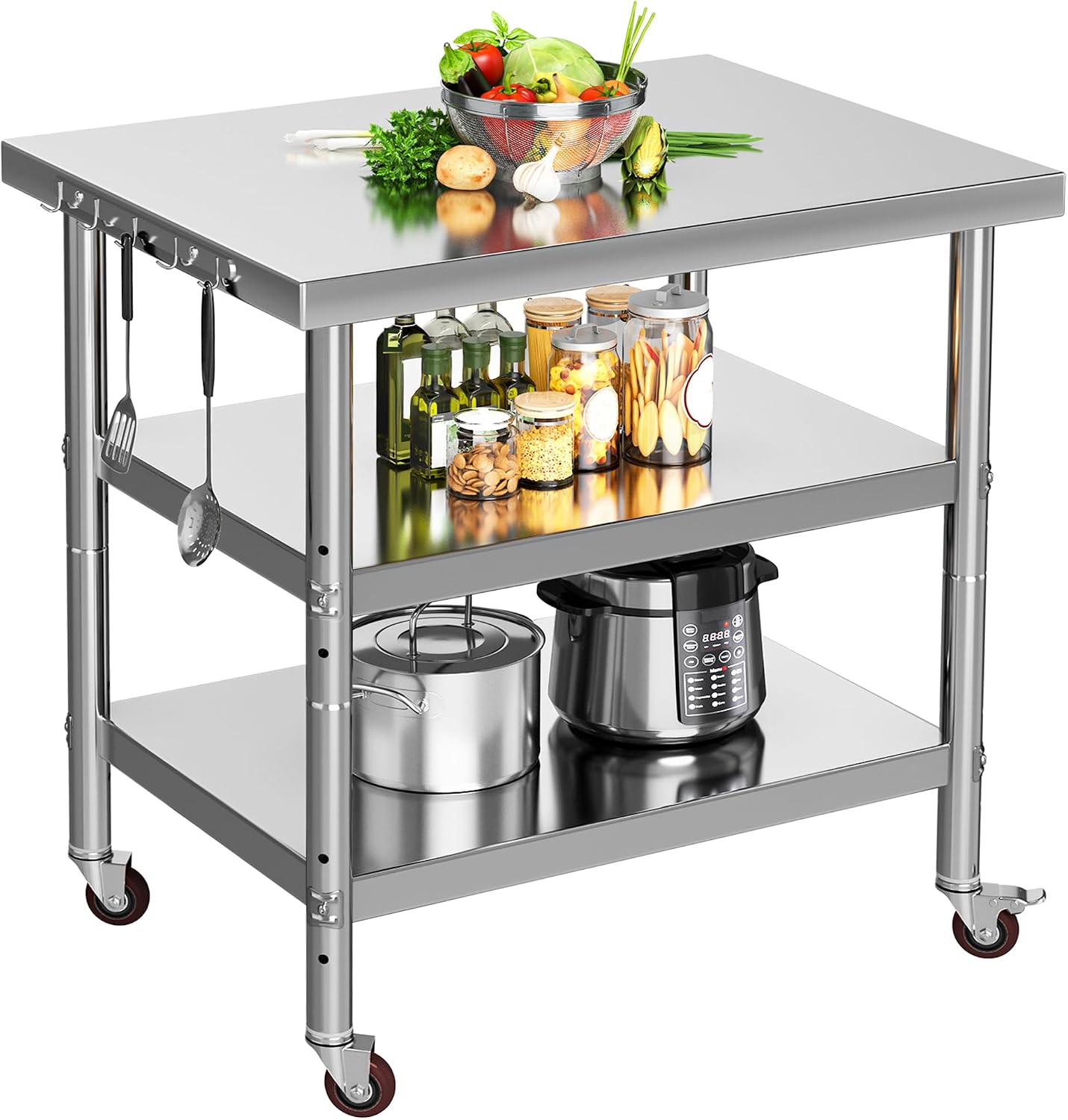 Commercial Kitchen On Wheels - Mesa de Preparação de Alimentos em