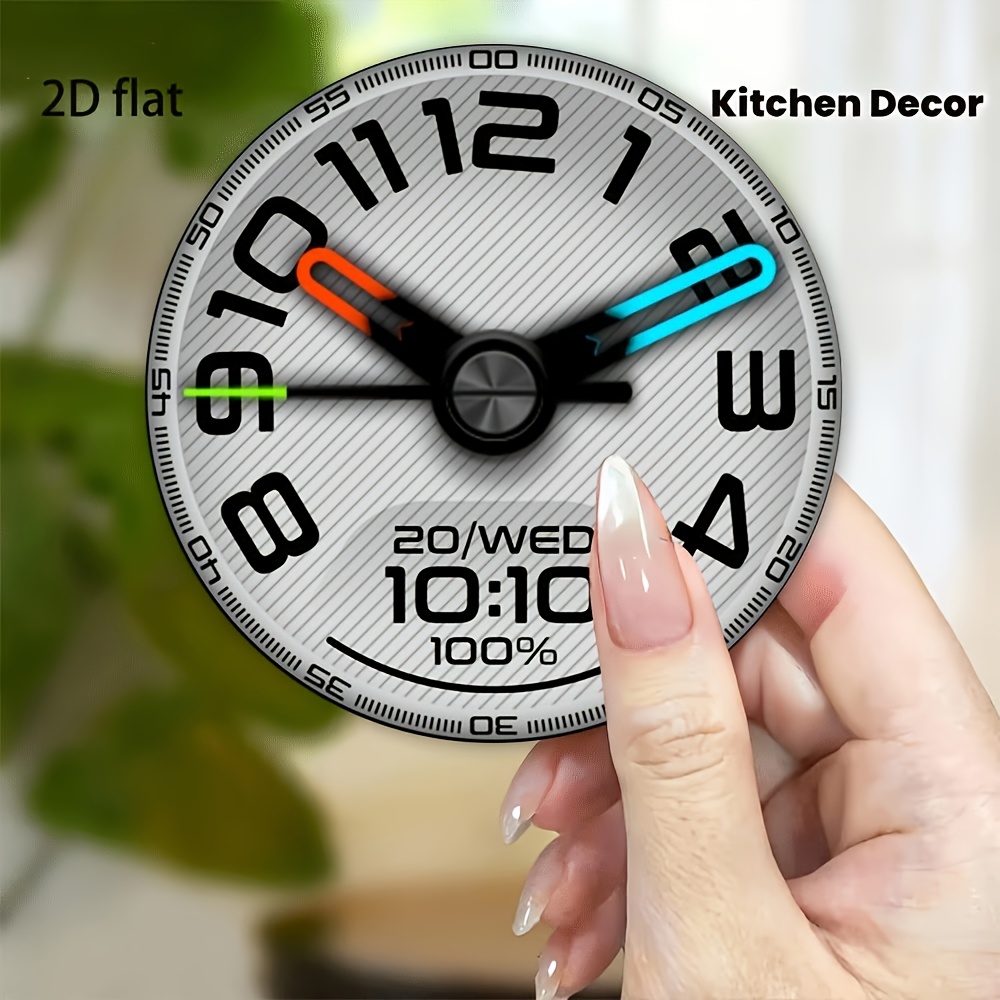 Commercial Kitchen Fridge - Relógio criativo de acrílico 2D, ímã