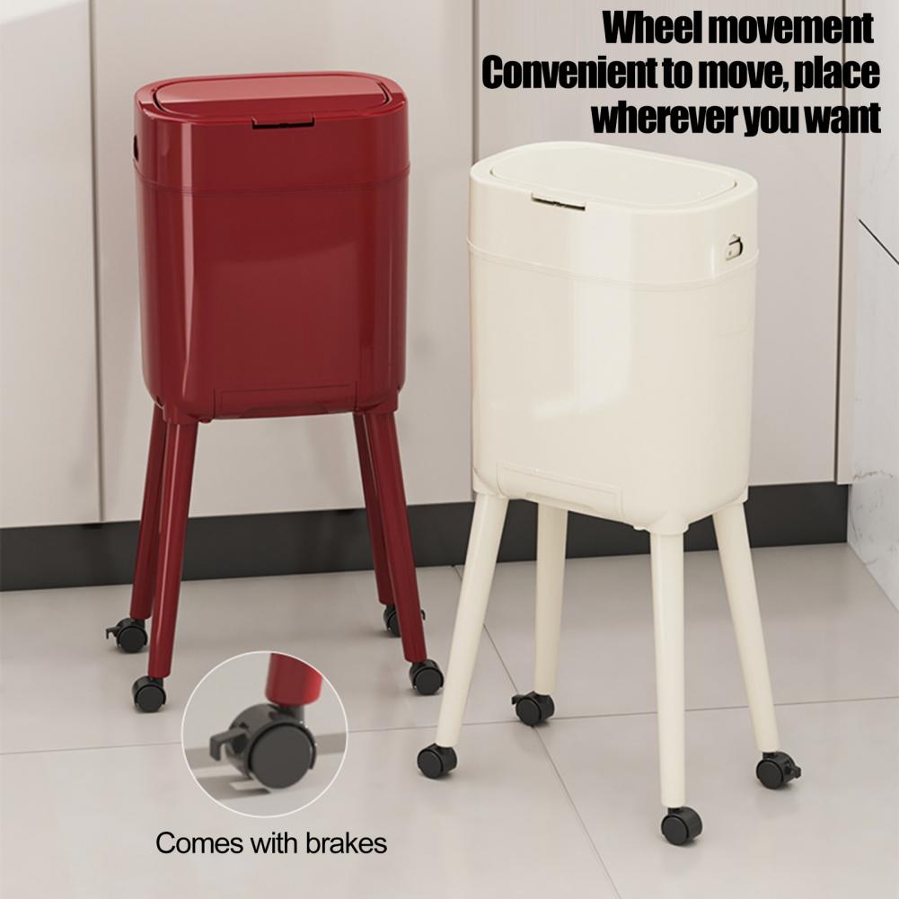Commercial Kitchen On Wheels - Lixeira com Pernas Elevadas e Rodas,