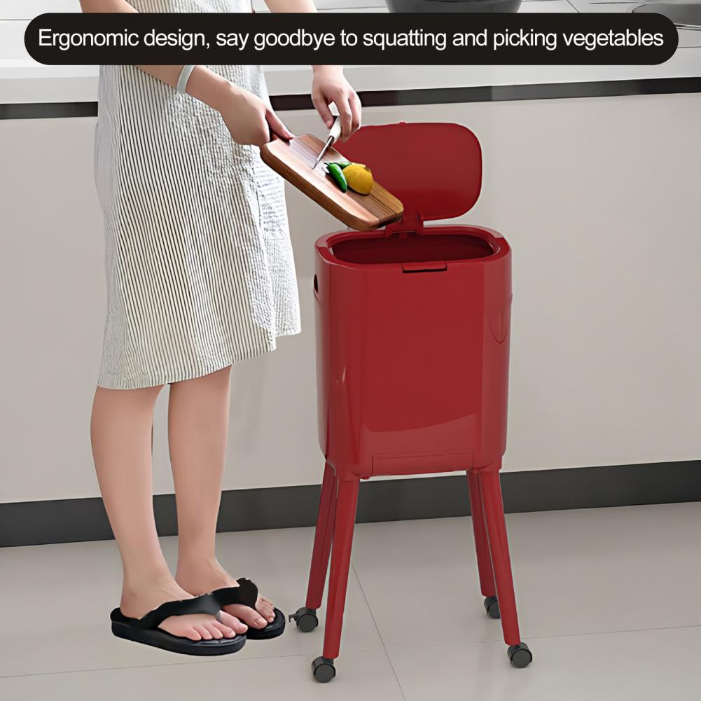Commercial Kitchen On Wheels - Lixeira de Cozinha com Rodas e