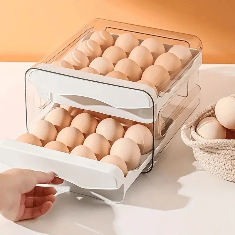 Commercial Kitchen Fridge - Caixa Organizadora de Ovos para Cozinha,