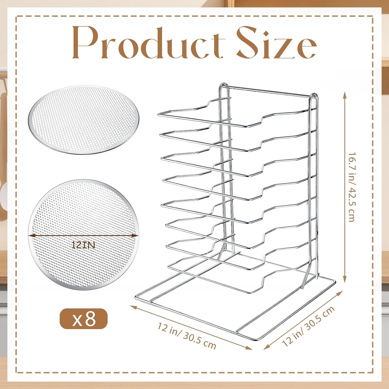 Suporte para Pizza de 8 Níveis - Commercial Kitchen In Home avaliação e preço