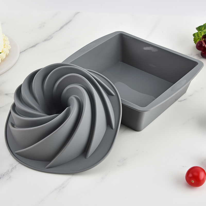 Molde de bolo quadrado de sili - Commercial Kitchen Pots And Pans avaliação e preço