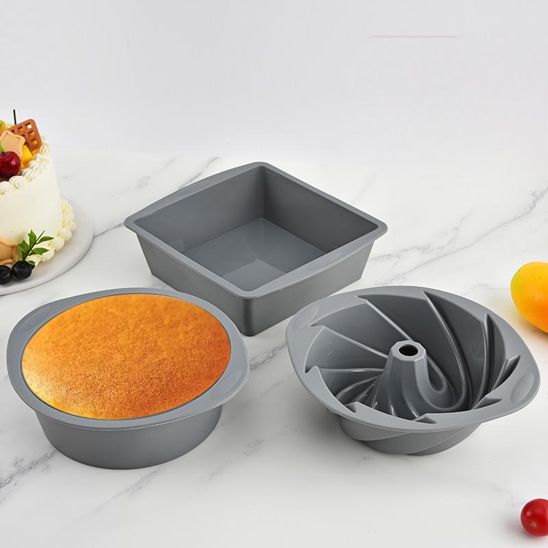 Molde de bolo quadrado de sili - Commercial Kitchen Pots And Pans avaliação e preço