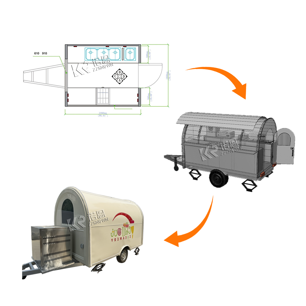 Trailer de Comida Rápida para  - Commercial Kitchen Layout avaliação e preço