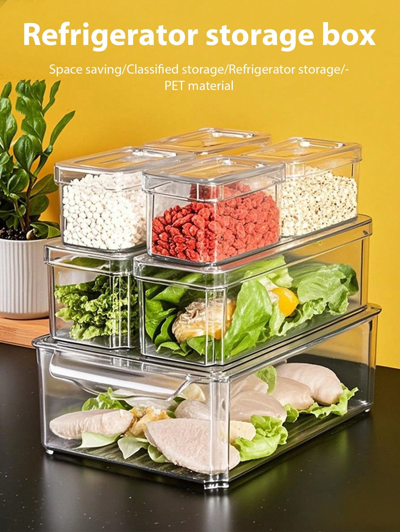 Conjunto de 7 Caixas Organizad - Commercial Kitchen Fridge avaliação e preço