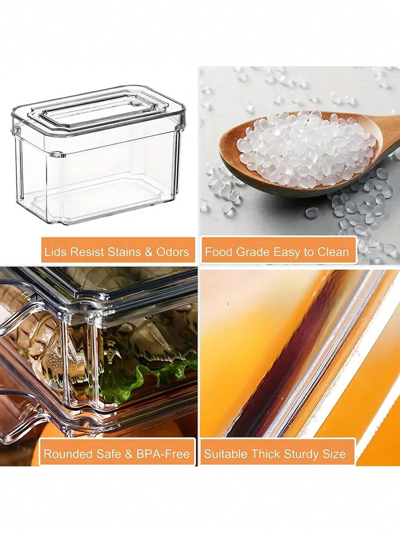 Conjunto de 7 Caixas Organizad - Commercial Kitchen Fridge avaliação e preço