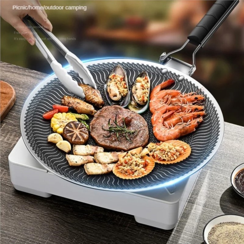 316 placa de churrasco de aço  - Commercial Kitchen Pots And Pans avaliação e preço