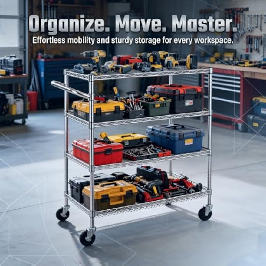 Carrinho Organizador Comercial - Commercial Kitchen On Wheels avaliação e preço