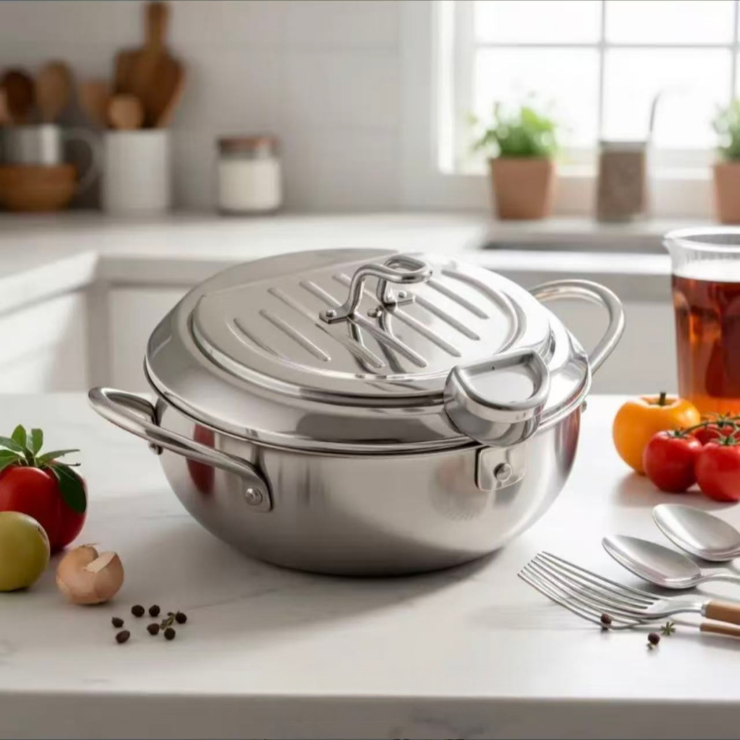 Panela de Aço Inoxidável com T - Commercial Kitchen Pots And Pans avaliação e preço